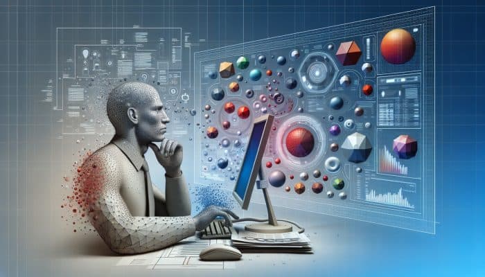 How to Monitor Credit During Debt Consolidation | DCL Person analyzing credit report on computer, surrounded by financial documents and graphs, indicating monthly financial monitoring.