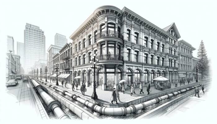 Perimeter Drainage Solutions for Gastown, Vancouver