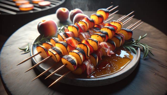 Grilled Peach and Bacon Skewers: A Perfect Summer Delight